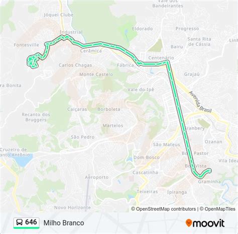 HORARIO DO ONIBUS 646 MILHO BRANCO / AV. RIO BRANCO.